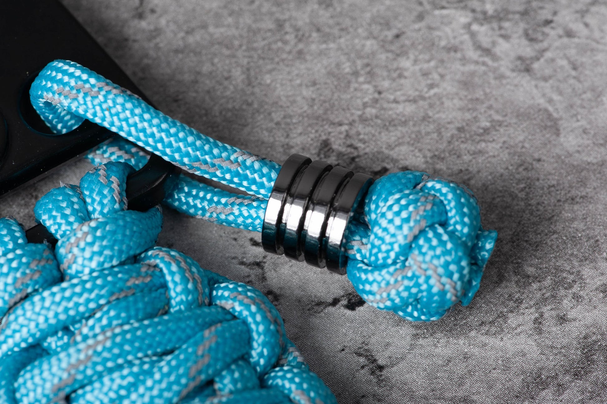 Reflective King Cobra Dual HK Hook EDC Tactical Paracord Keychain | Choose Your Color